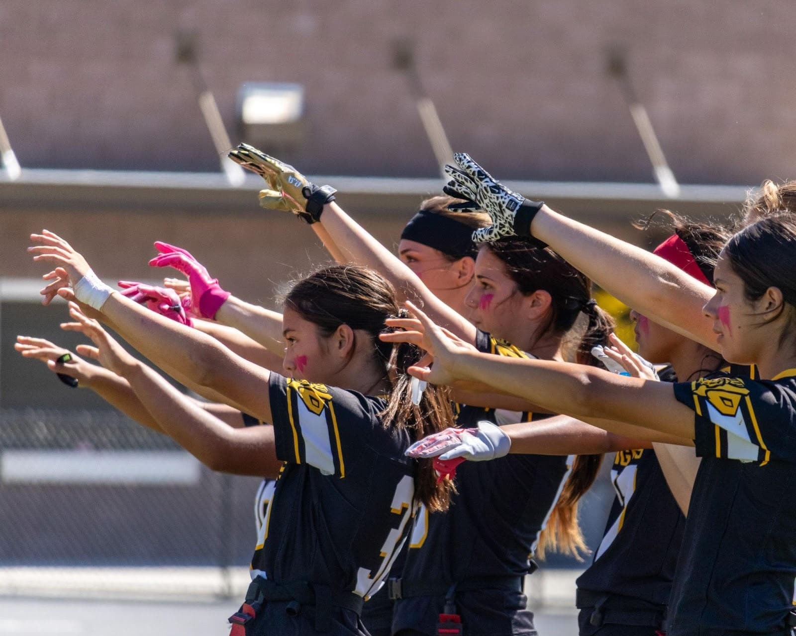 Varsity Girls Flag Football action photo 3