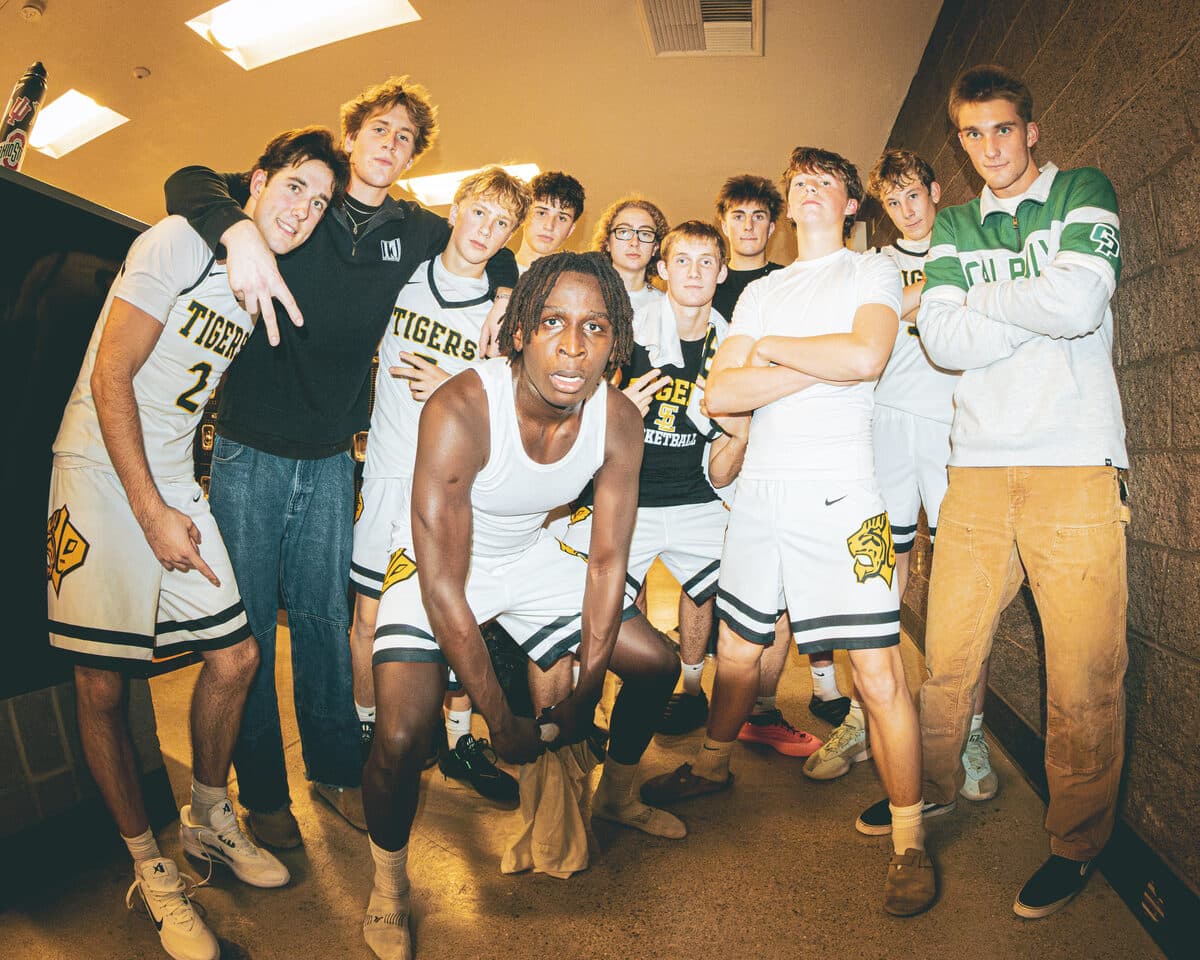 Boys Basketball action photo 3