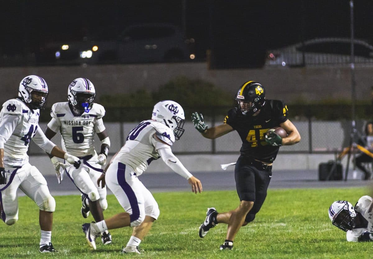 SLOHS Tigers football under the lights